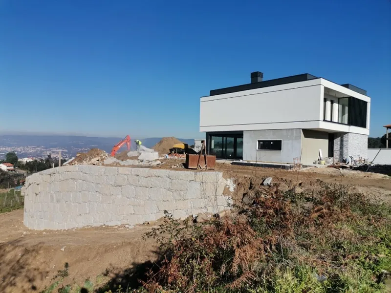 Muro de Suporte para habitação